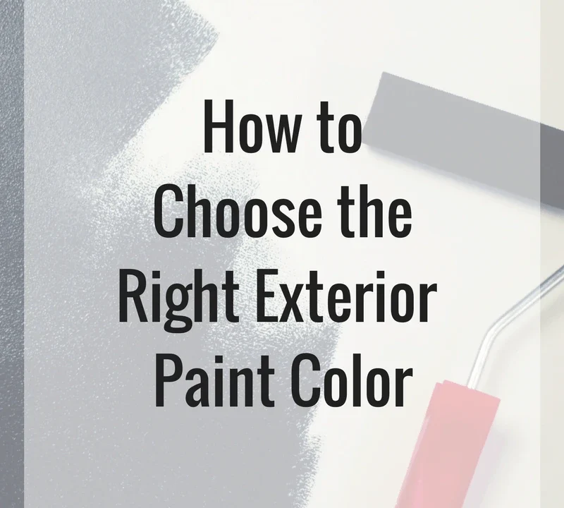 Tips to choose right exterior paint color