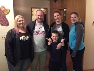 Brittany’s family - Paint It Forward Winner