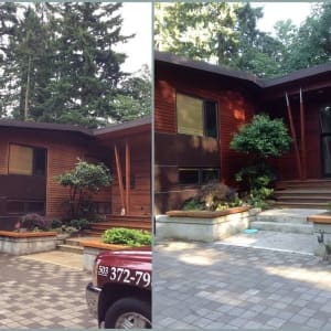 house transformation Image of before and after painting work done