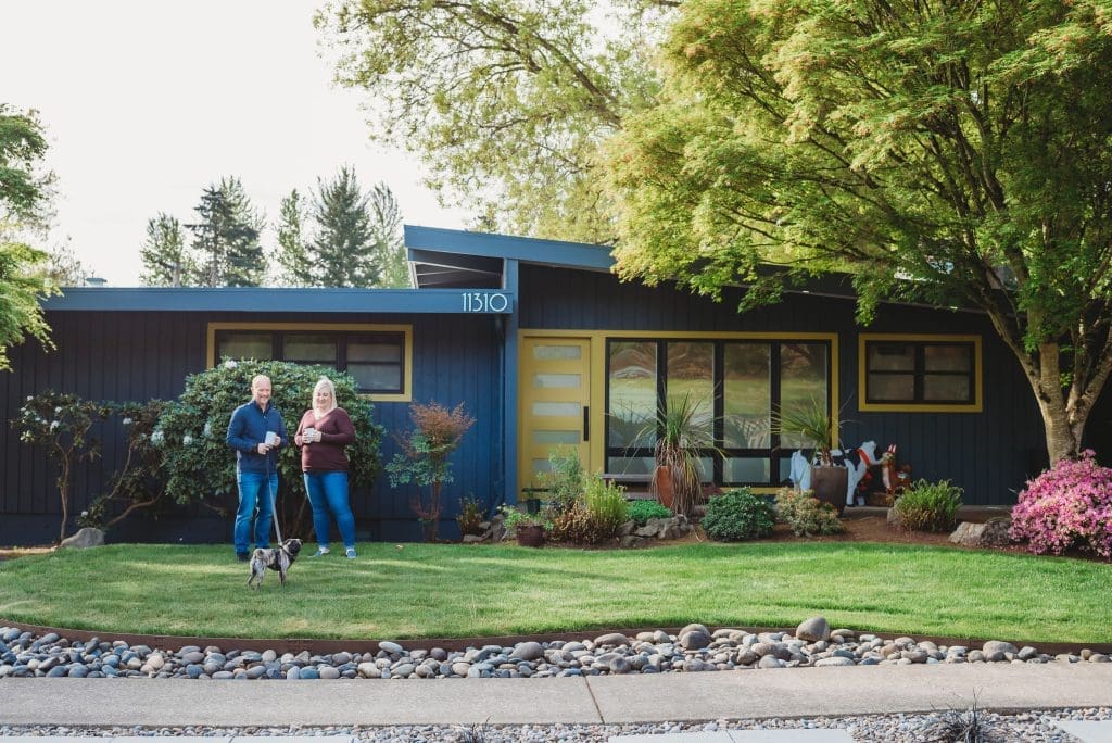 Jeff Sommers wife wallking in a park with their pet