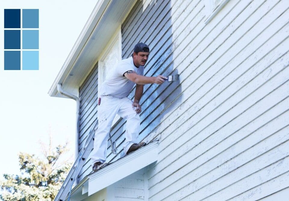 a man painting the exterior